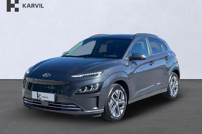 Grå Hyundai Kona fra 2022 set udefra