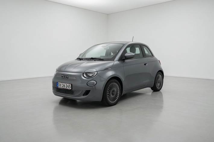 Grå Fiat 500 fra 2021