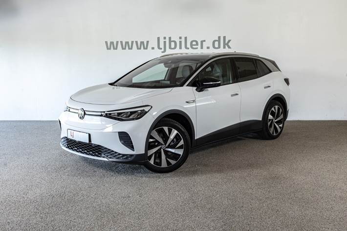 Hvid VW ID.4 fra 2021 set udefra