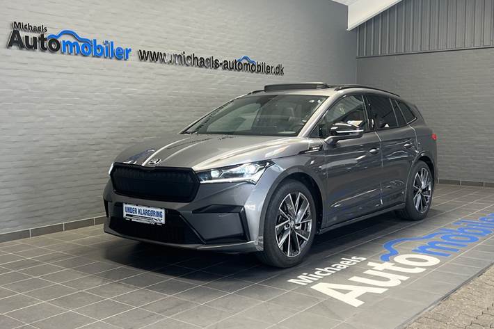 Grå Skoda Enyaq fra 2025