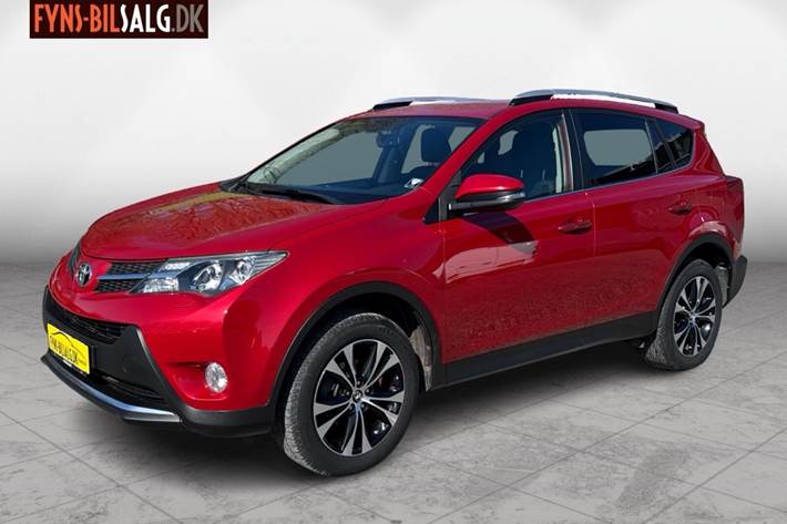 Rød Toyota RAV4 fra 2014