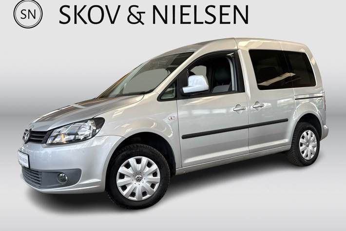 Sølv VW Caddy fra 2011