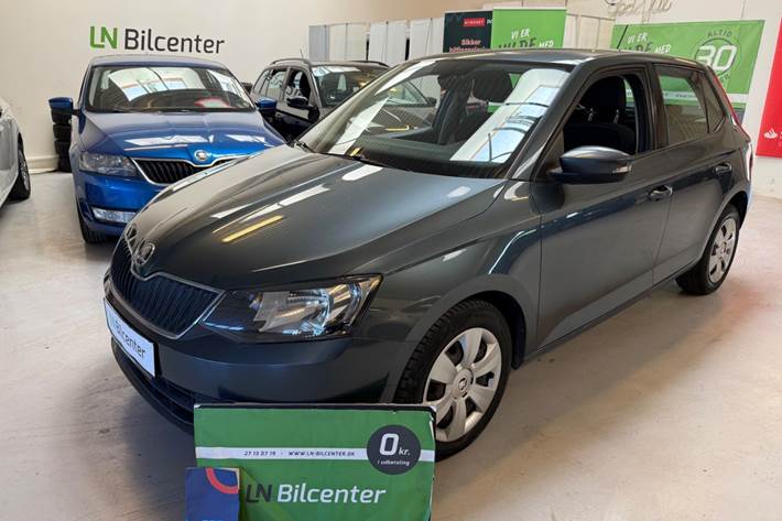 Grå Skoda Fabia fra 2018