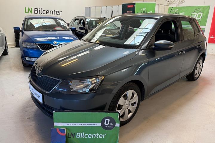Grå Skoda Fabia fra 2018