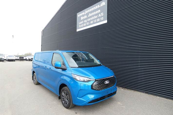 Blå Ford E-Transit Custom 340 L2 fra 2025