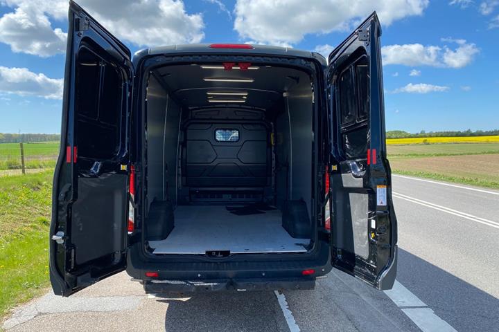 Sort Ford Transit 350 L3 Van fra 2017