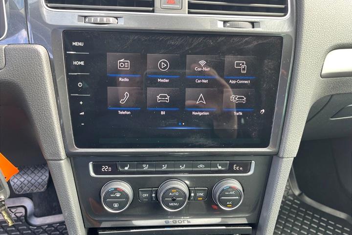 Sort VW e-Golf VII fra 2018