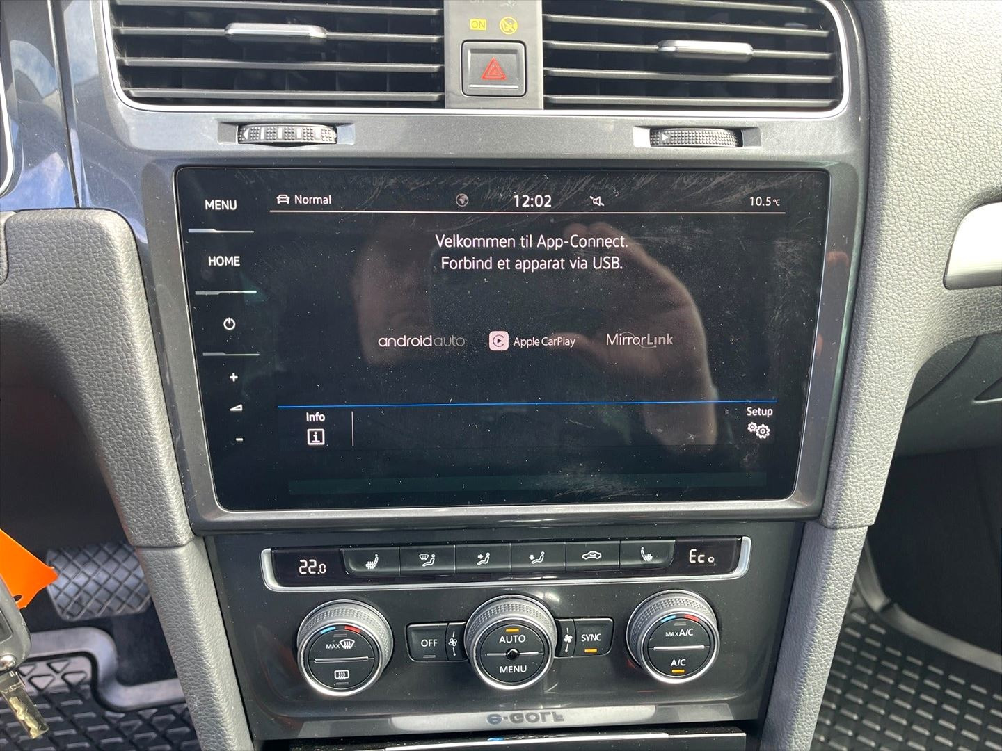 Sort VW e-Golf VII fra 2018