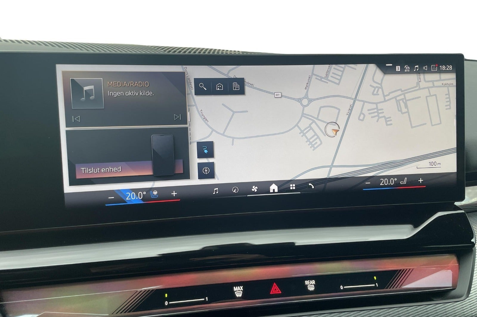 Blå BMW i5 fra 2026