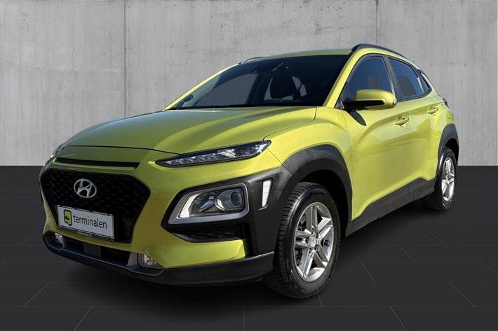 Gul Hyundai Kona fra 2017