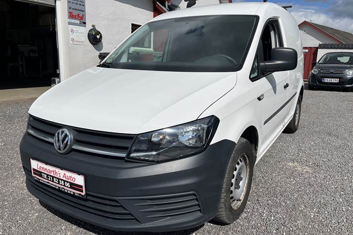 Hvid VW Caddy fra 2016