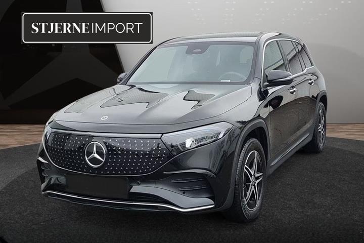Sort Mercedes EQB250+ fra 2024 set udefra