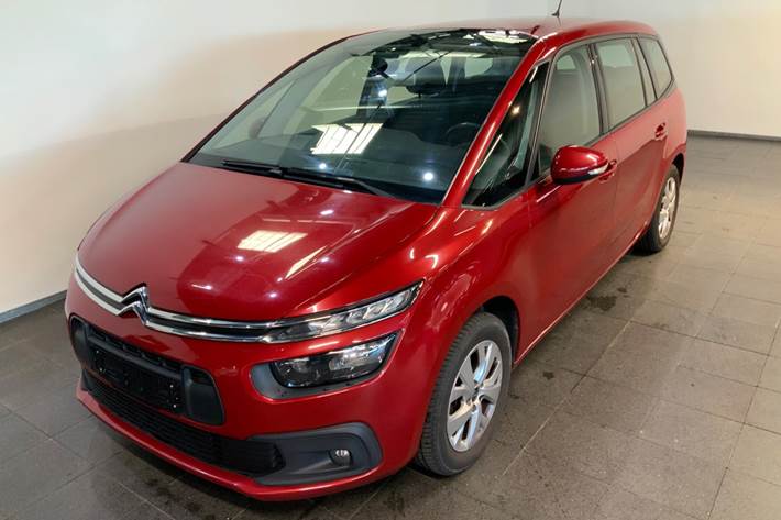 Rød Citroën Grand C4 Picasso fra 2017 set udefra