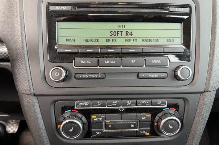 Sort VW Golf fra 2010