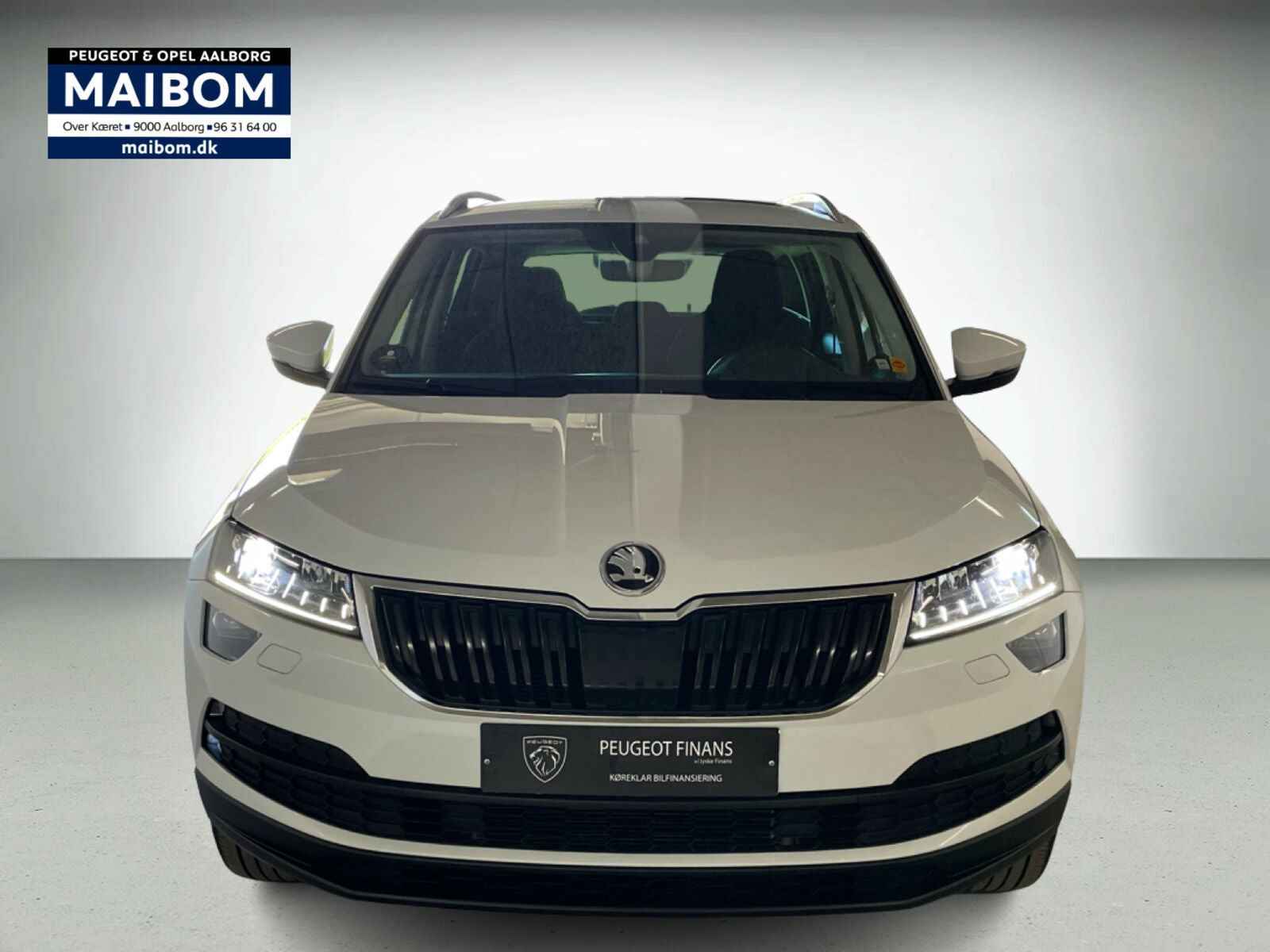 Hvid Skoda Karoq fra 2019