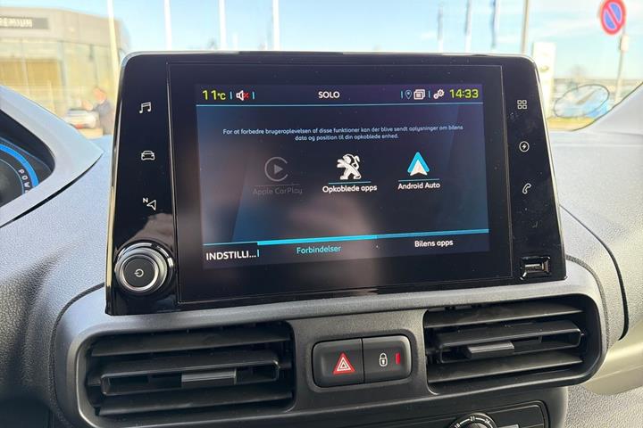Sort Peugeot e-Partner fra 2024