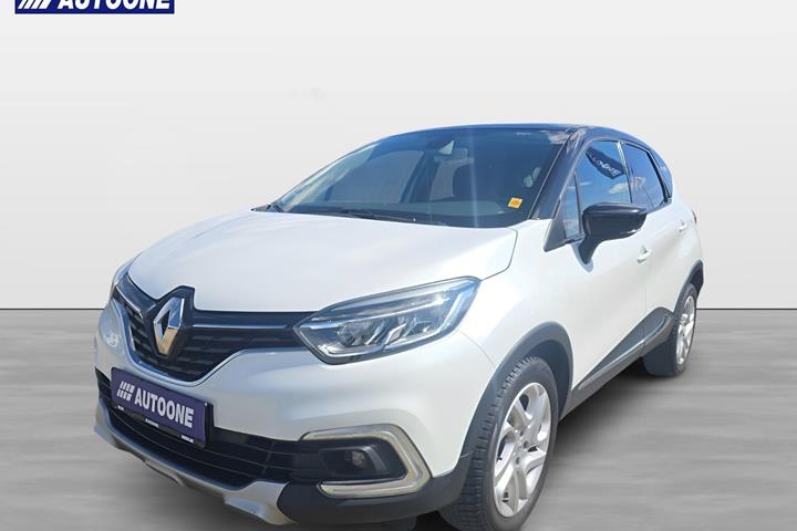 Hvid Renault Captur fra 2017 set udefra