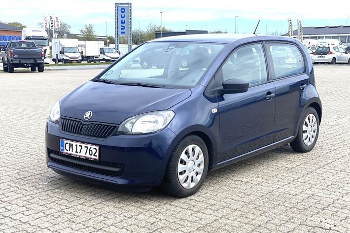 Blå Skoda Citigo fra 2015