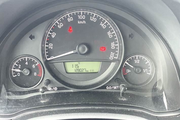 Blå Skoda Citigo fra 2015