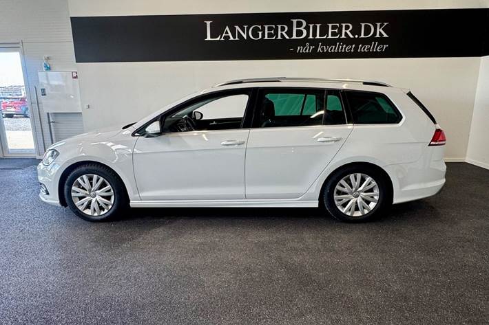 Hvid VW Golf VII fra 2017