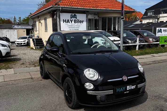 Sort Fiat 500C fra 2010