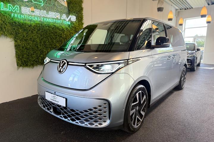 Sølv VW ID.Buzz fra 2024 set udefra