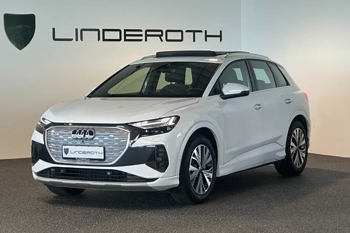 Hvid Audi Q4 e-tron fra 2024