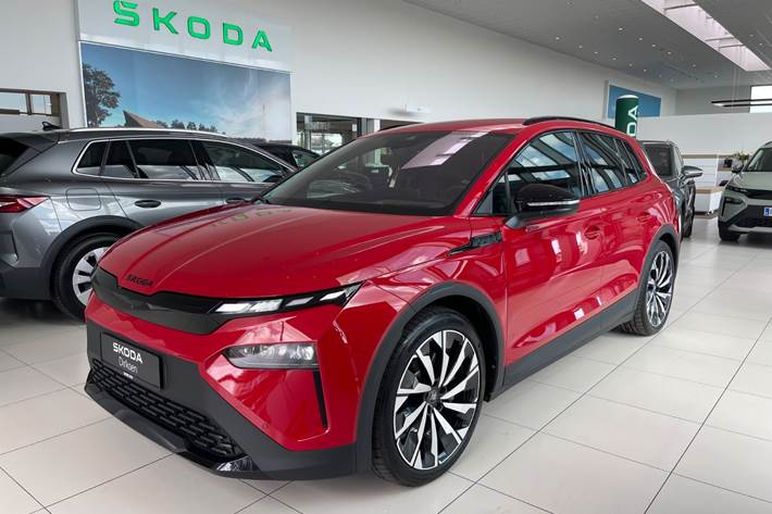 Rød Skoda Elroq fra 2025
