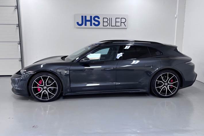 Grå Porsche Taycan 4S fra 2023