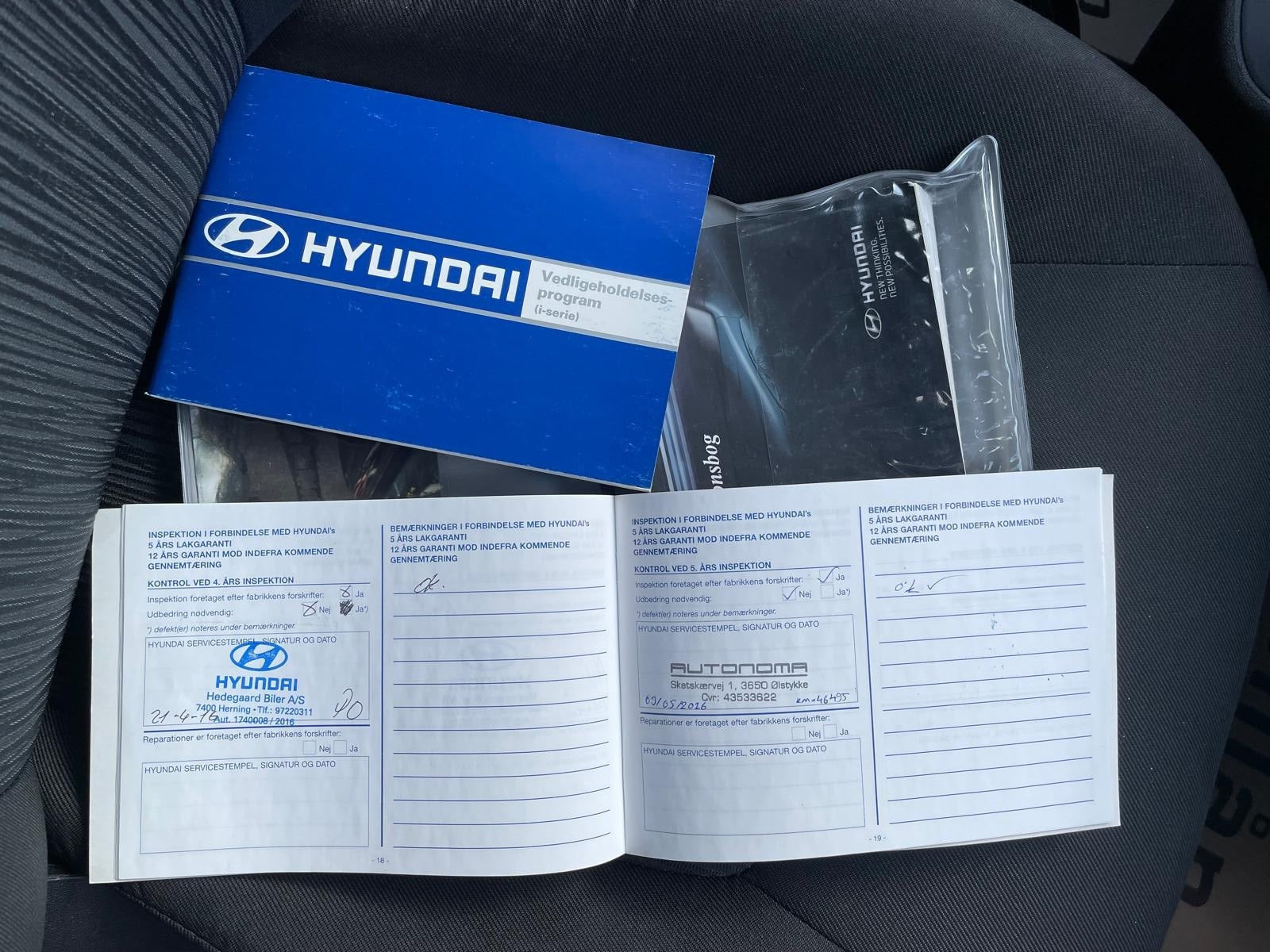Blå Hyundai i10 fra 2012