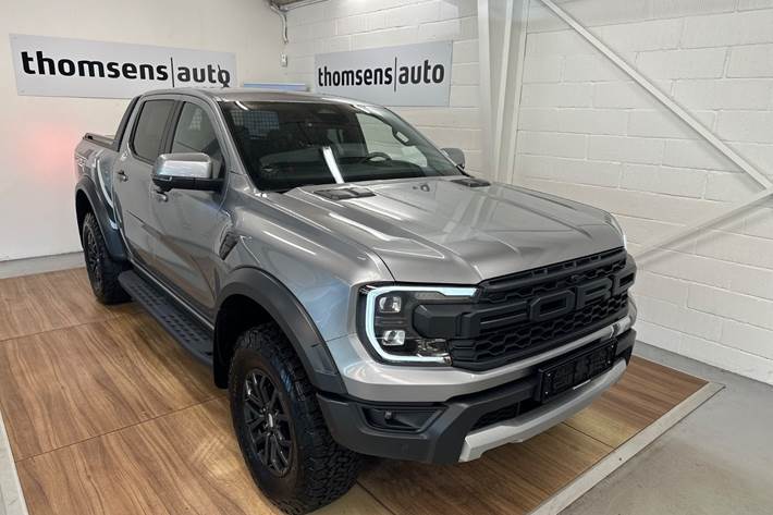 Sølv Ford Ranger Raptor fra 2024