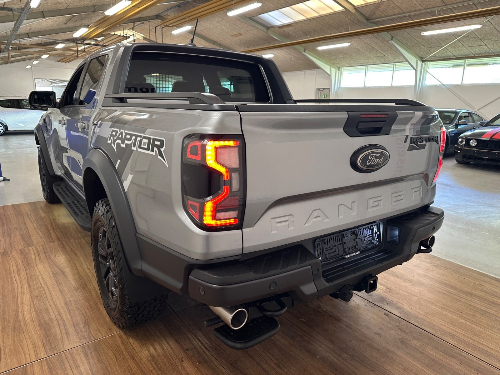 Sølv Ford Ranger Raptor fra 2024