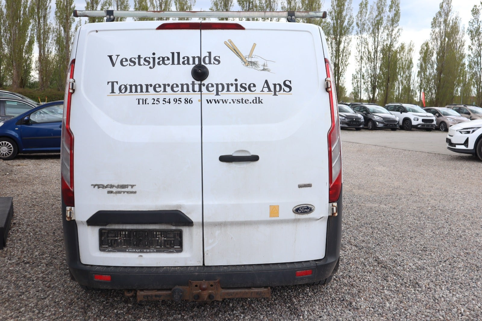 Hvid Ford Transit Custom 330 L2 fra 2013