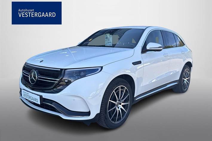 Hvid Mercedes EQC400 fra 2020