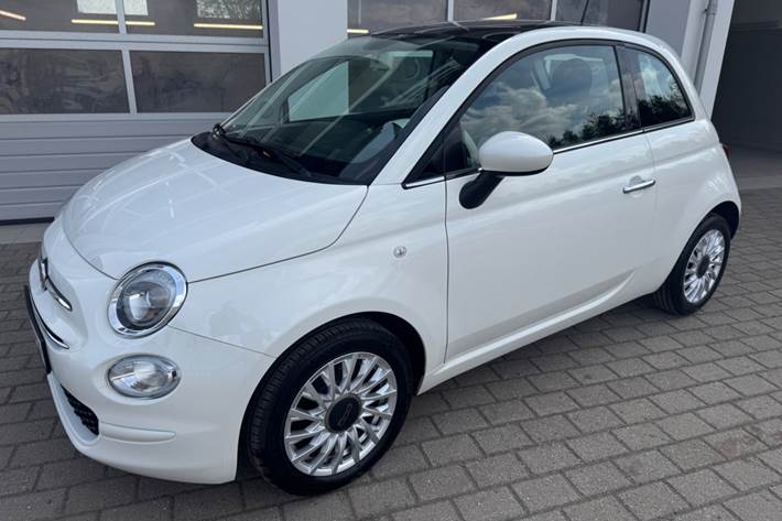Hvid Fiat 500 fra 2019