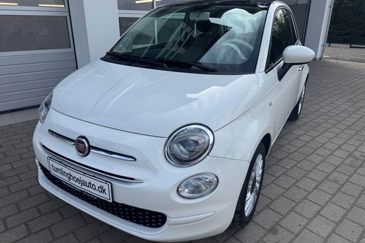 Hvid Fiat 500 fra 2019