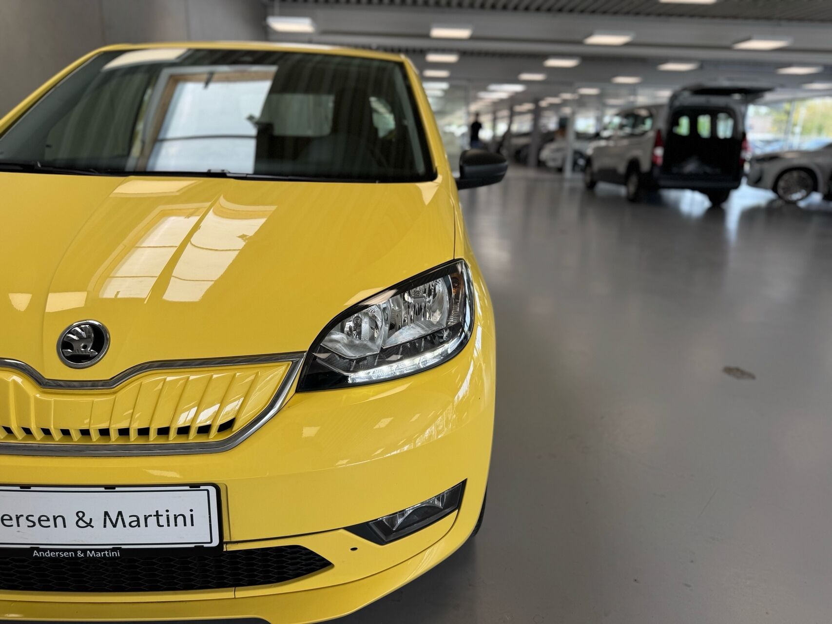 Gul Skoda Citigo fra 2021