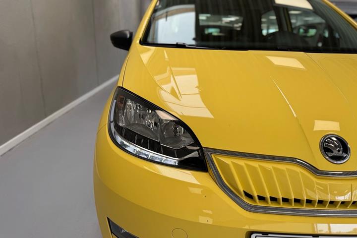 Gul Skoda Citigo fra 2021