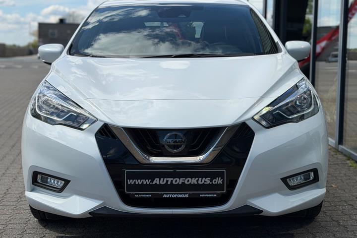 Hvid Nissan Micra fra 2019