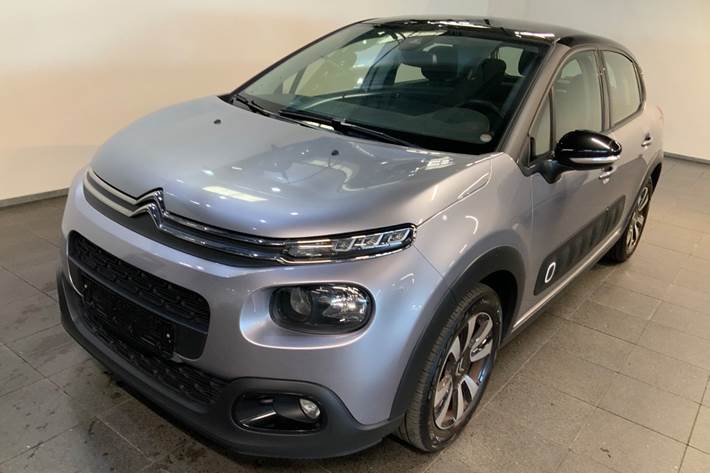 Sølv Citroën C3 fra 2018 set udefra