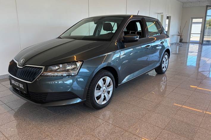 Grå Skoda Fabia fra 2021