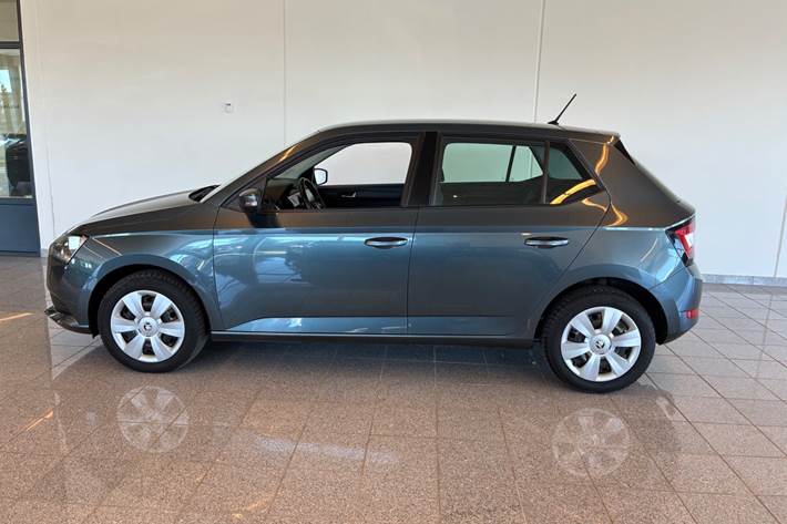 Grå Skoda Fabia fra 2021