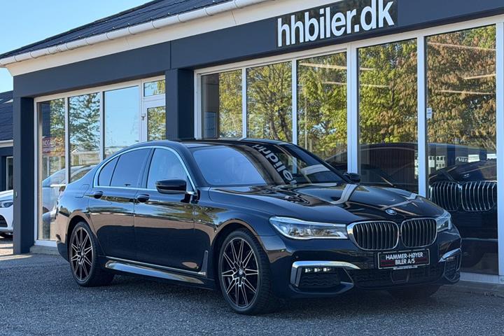 Sort BMW 730d fra 2018