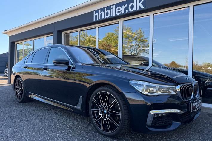 Sort BMW 730d fra 2018