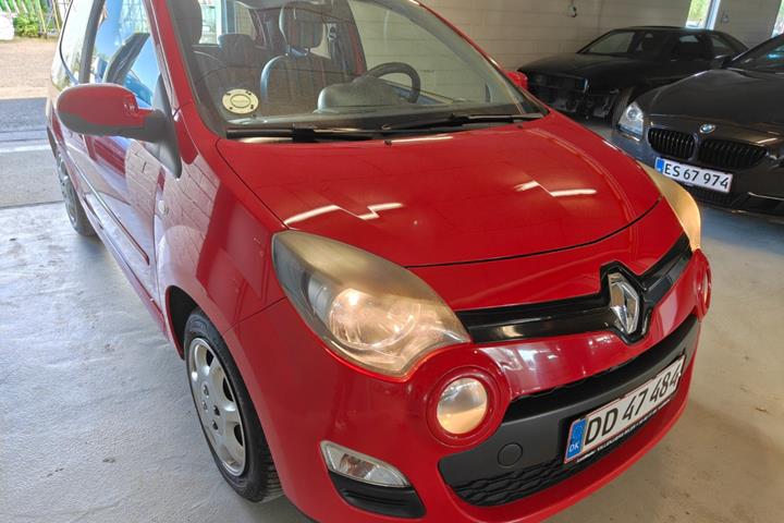 Gul Renault Twingo fra 2014