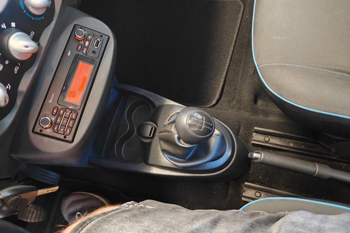 Gul Renault Twingo fra 2014