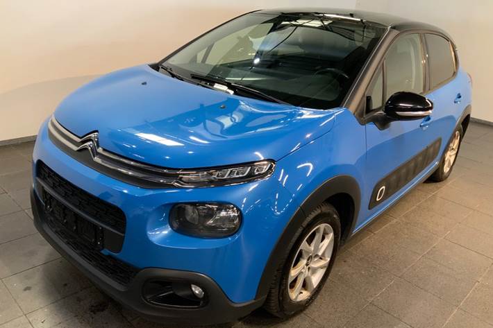 Blå Citroën C3 fra 2019