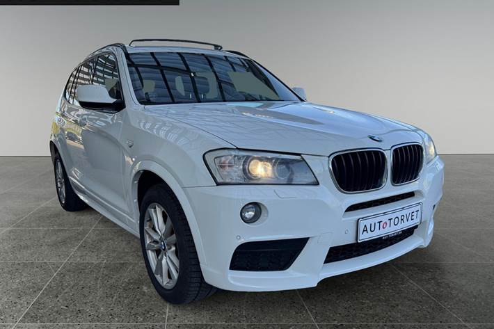 Hvid BMW X3 fra 2013