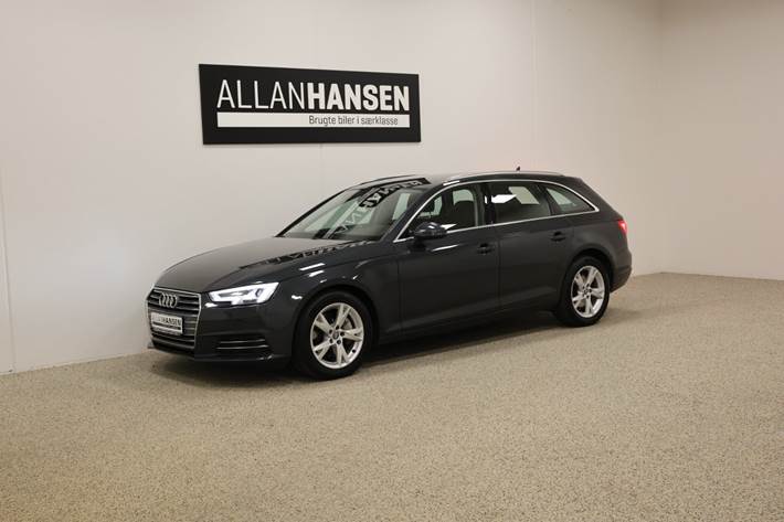 Grå Audi A4 fra 2017