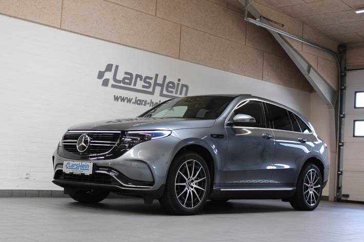 Grå Mercedes EQC400 fra 2021